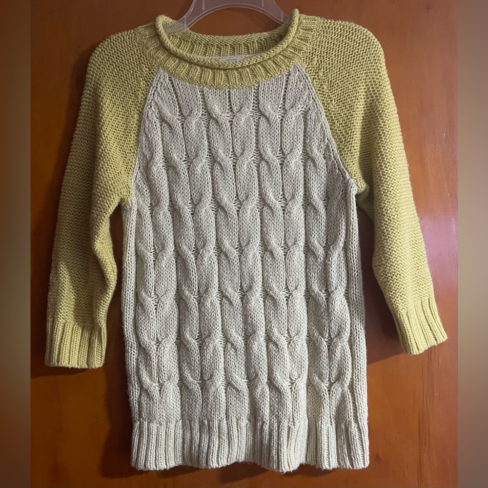 Mossimo Supply Co. Cable Knit Sweater - Cream and Yellow